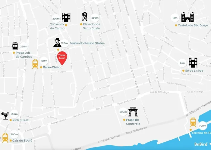 아파트 Trendy Flat In The Iconic Chiado 리스본